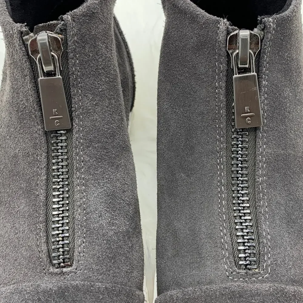 Kenneth Cole Kayla Suede Zip Sneakers Size 8‎